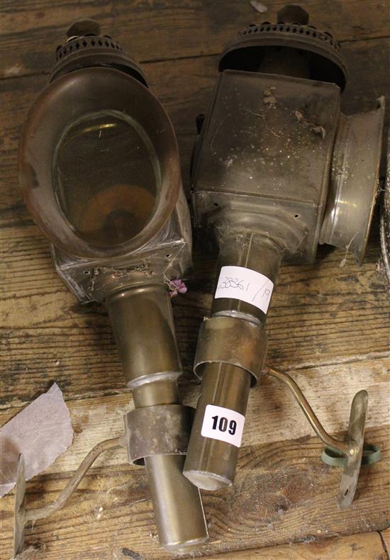 Pair of coaching lamps